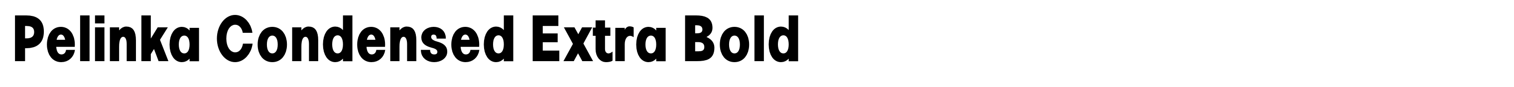 Pelinka Condensed Extra Bold